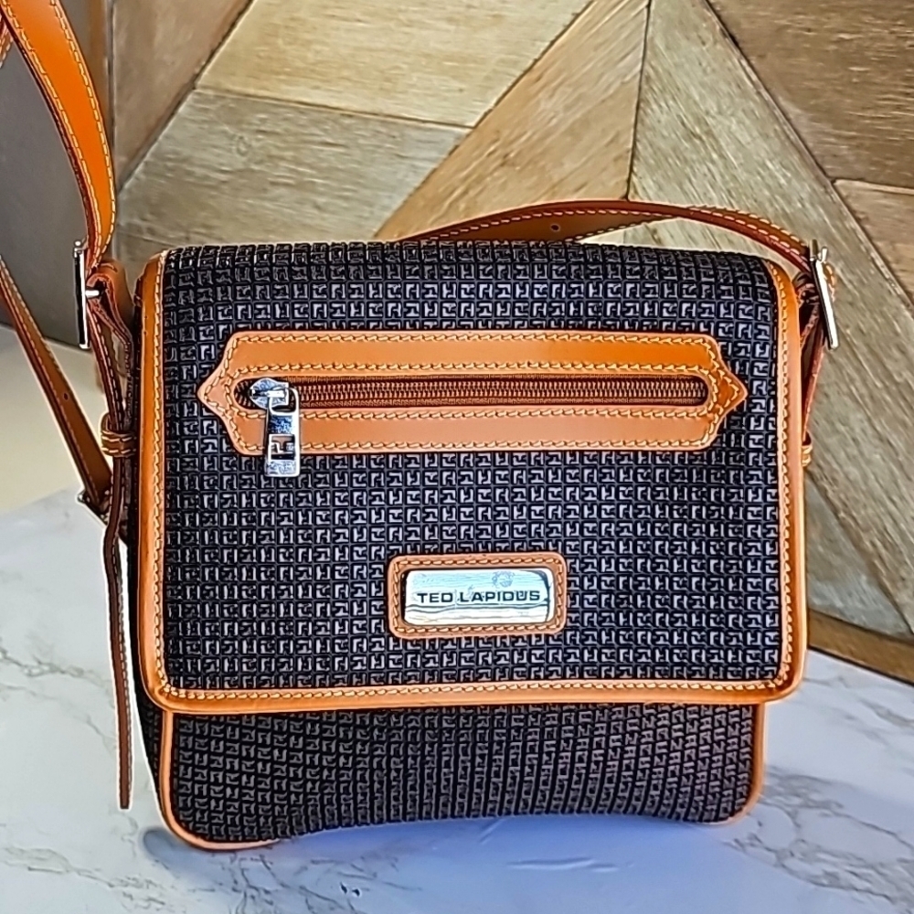 Ted Lapidus Brown Crossbody Bag